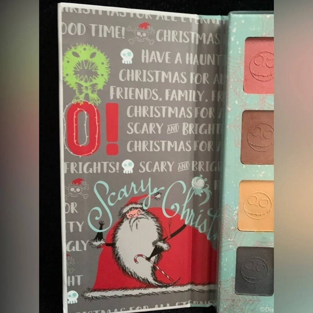 Disney The Nightmare Before Christmas  Eyeshadow Palette and Brush Set New
